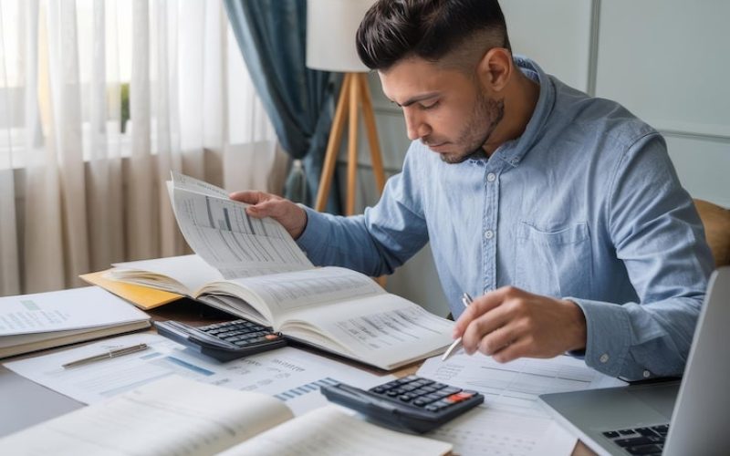 bookkeepers-financial-inspector-making-report-calculating-checking-balance-audit-concept_1375396-6531